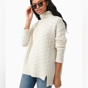 Tuckernuck Wool Cashmere Blend Alice Popcorn Knit Cream Sweater Women’s size XS